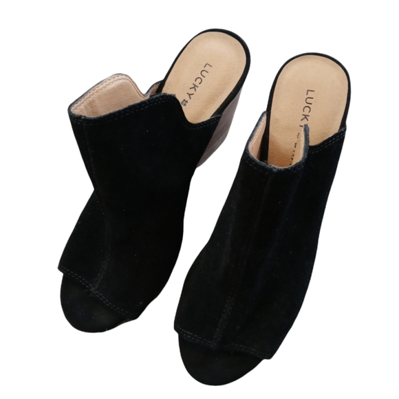 Lucky Brand,Reygan suede mule wedge,size 7.5 - Picture 6 of 7